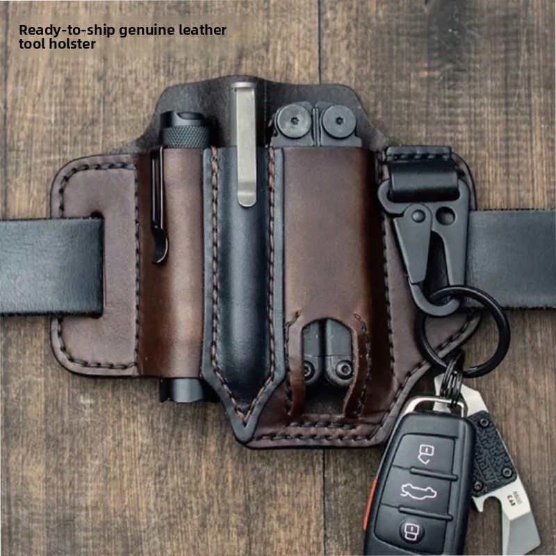 Edc Carry Fanny Pack - Pochette à outils EDC en cuir,