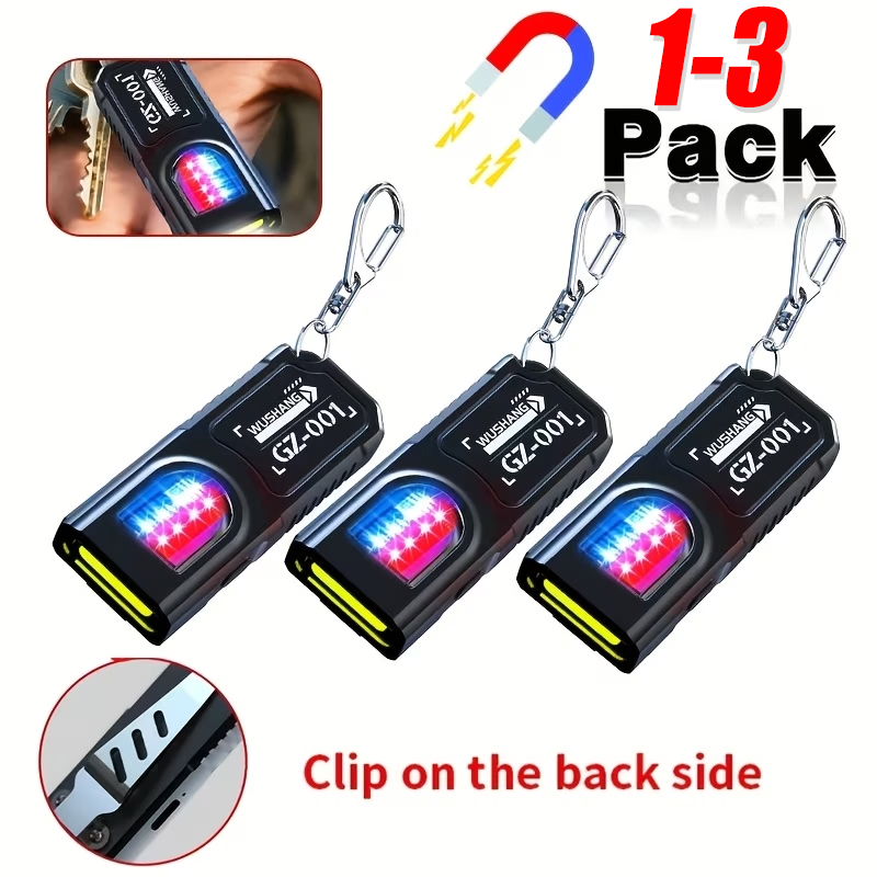 Keychain Flashlight - Mini lampe torche LED COB puissante,
