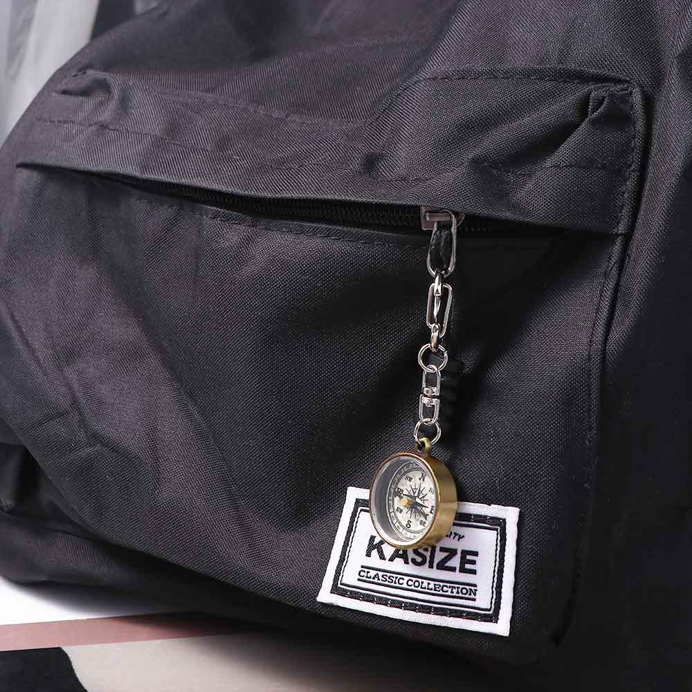 Compass Keychain Mini - Porte-clés avec pendentif, équipement d'escalade, outils