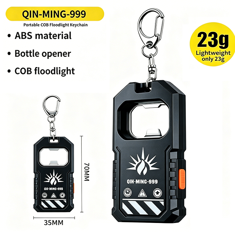 Keychain Flashlight - Lampe torche LED COB portable, rechargeable