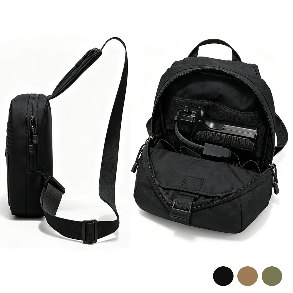 Edc Carry Handgun - Sac de poitrine tactique, sac bandoulière,