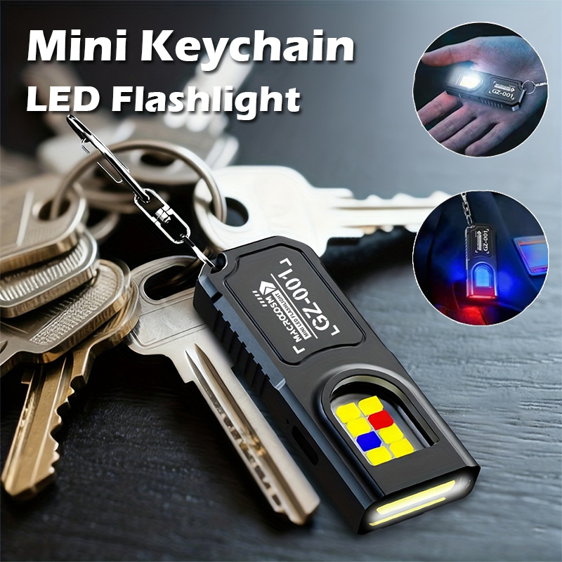 Keychain Flashlight - Mini lampe torche LED COB puissante,