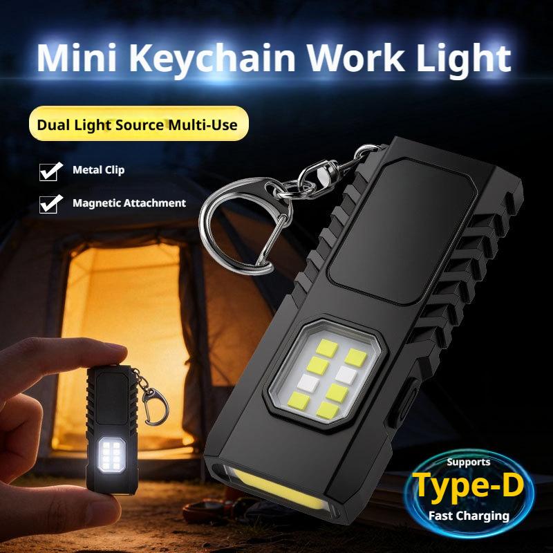 Keychain Flashlight - Mini lampe torche porte-clés EDC rechargeable