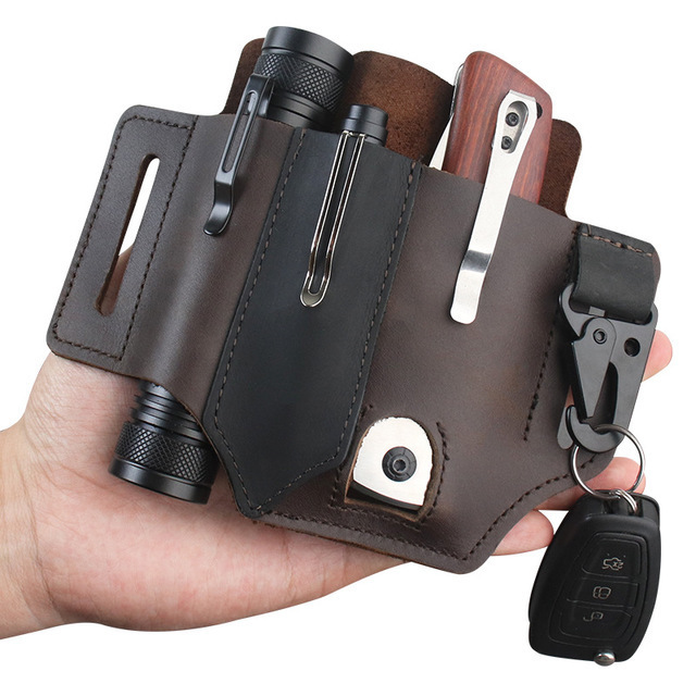 Pochette à outils EDC en cuir, - Edc Carry Fanny Pack avis et prix