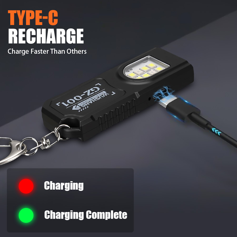 Mini lampe torche LED COB puis - Keychain Flashlight avis et prix