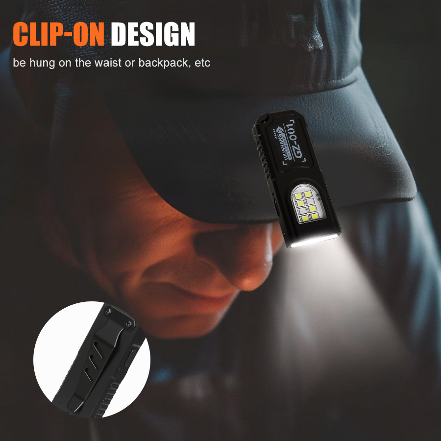 Mini lampe torche LED COB puis - Keychain Flashlight avis et prix