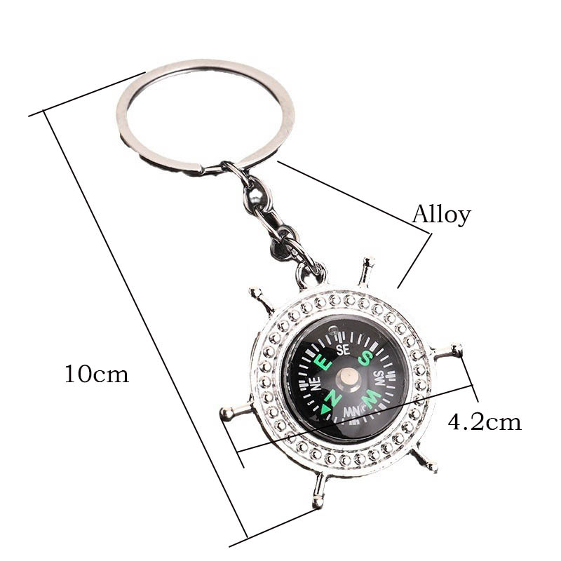 Nouveau porte-clés boussole un - Compass Keychain Mini avis et prix