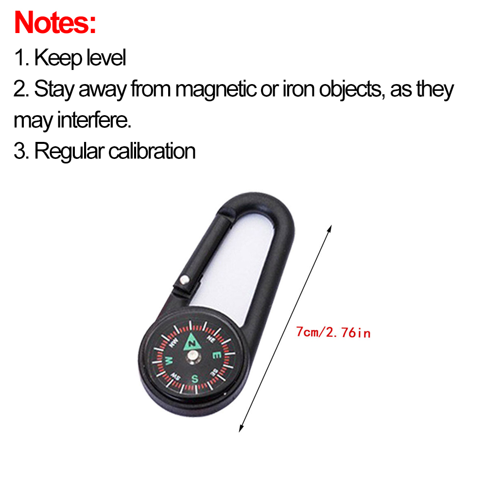 Mousqueton boussole d'extérieu - Compass Keychain Mini avis et prix