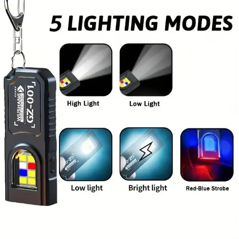 Lampe de poche LED COB portabl - Keychain Flashlight avis et prix