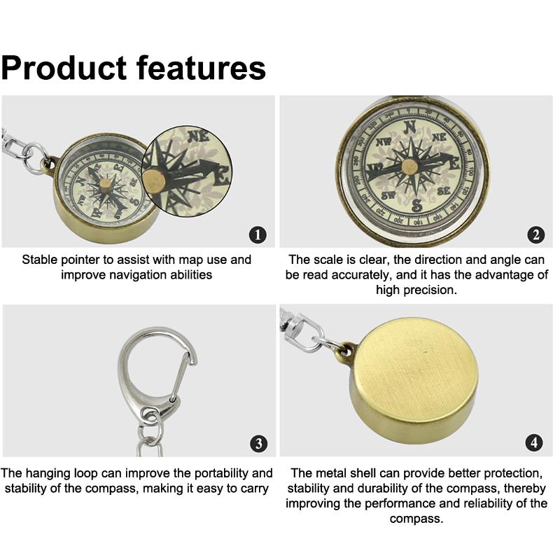 Porte-clés d'équipement d'esca - Compass Keychain Mini avis et prix