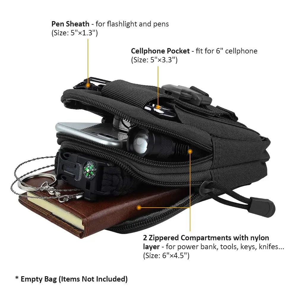 Sacs de ceinture tactiques mul - Edc Carry Fanny Pack avis et prix